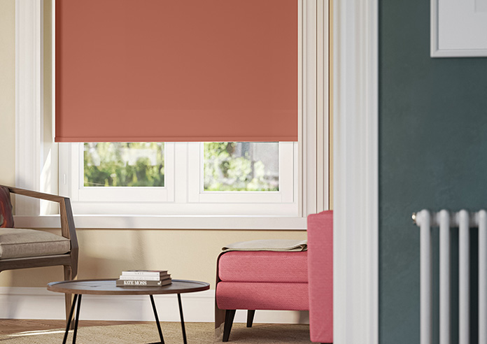 Rimini (Blackout), Terracotta - Roller Blind - Image 5